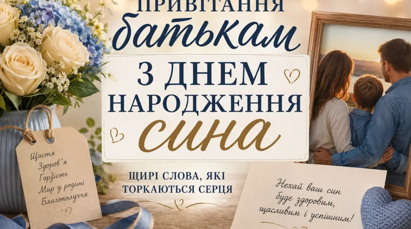 Привітання батькам з днем народження сина: від зворушливих слів до урочистої прози