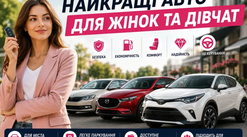 Найкращі авто для жінок та дівчат [year]: ТОП-10 моделей