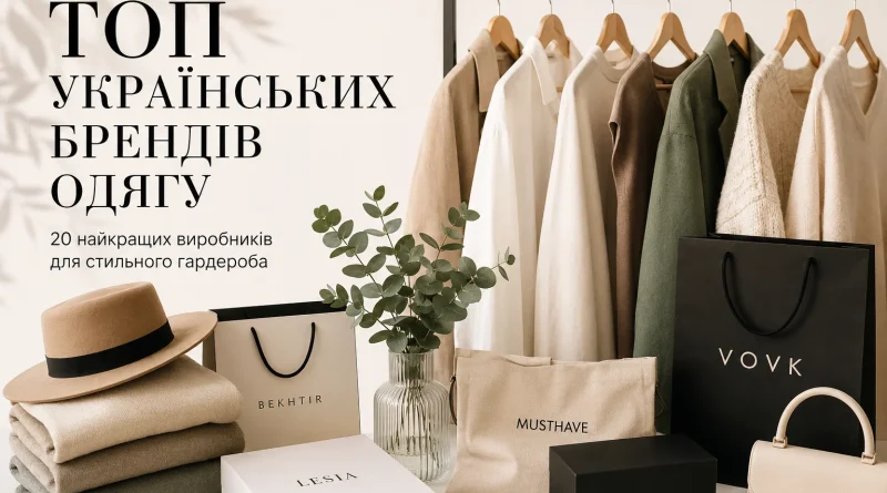 ТОП українських брендів одягу: найкращі виробники, які формують сучасну українську моду