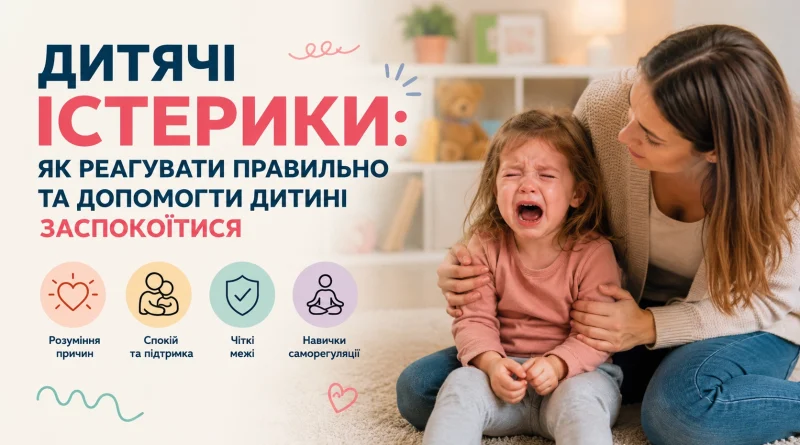 Дитячі істерики: як реагувати правильно та допомогти дитині заспокоїтися