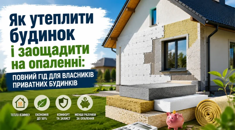 Як утеплити будинок і заощадити на опаленні: повний гід для власників приватних будинків